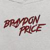 Spreadshirt Braydon Price Merch Official Logo Kids' Hoodie, M, heather gray view 3