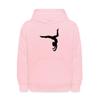Spreadshirt Gymnastics Gymnast Floor Exercise Kids' Hoodie Pink view 1