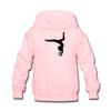 Spreadshirt Gymnastics Gymnast Floor Exercise Kids' Hoodie Pink view 2