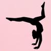 Spreadshirt Gymnastics Gymnast Floor Exercise Kids' Hoodie Pink view 3