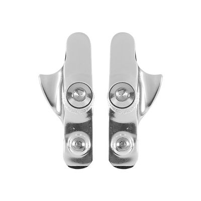 2pcs Aluminium Alloy Bike Brake Pads, Brake Blocks Shoes Road Brake Shoes Cycling Accessories for Mountain Road Bikes(Silver)