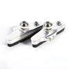 2pcs Aluminium Alloy Bike Brake Pads, Brake Blocks Shoes Road Brake Shoes Cycling Accessories for Mountain Road Bikes(Silver) view 2