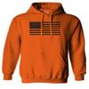 0023. United States of America Vintage American Flag USA us Military Patriotic Style Sweatshirt Pullover Hoodie (Orange, Large) view 1