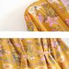 SHAREYOIU Women's Fashion Cotton Floral Open Kimono Cardigan Cover Ups Swimwear (Yellow, Medium, m) view 4