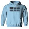 0023. United States of America Vintage American Flag USA us Military Patriotic Style Sweatshirt Pullover Hoodie (Light Blue, Medium) view 1