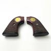 Premium Gun Grips Compatible Replacement Heritage Arms Rough Rider Checkered Rosewood Grips w/24K Gold Plated Buffalo Nickel Coin fits .22 & .22 mag view 4