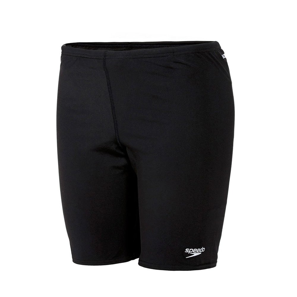 Speedo Eco Endurance+ Jammer Swimming Trunks | Training | Chlorine Resistant | Quick Drying | Stretch Fabric | Recycled Material | Comfort Fit Black/White