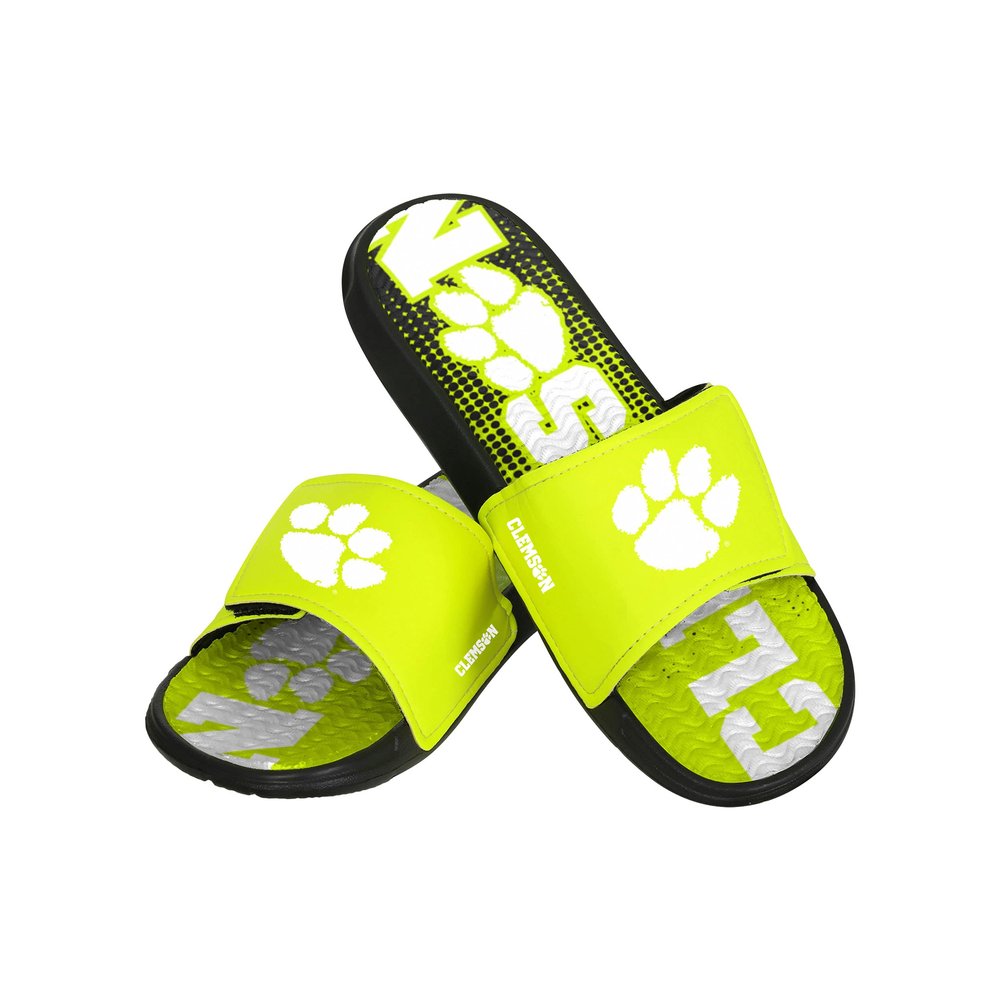 FOCO Clemson Tigers NCAA Mens Highlights Gel Slide - XL
