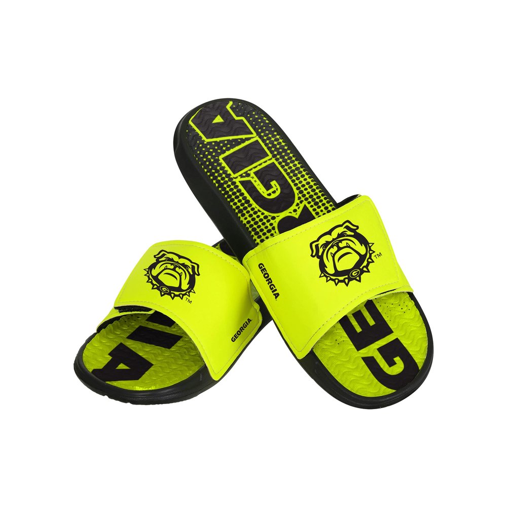 FOCO Georgia Bulldogs NCAA Mens Highlights Gel Slide - L