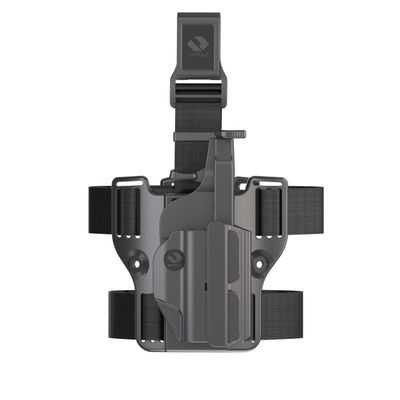 Orpaz T41 Adjustable and Modular CZ P07 Holster Compatible with OWB CZ P07 Holder with Light/Laser/Optics, Drop-Lege Attachment - Unisex - Will Secure Your Handgun with a Tactical Appearance