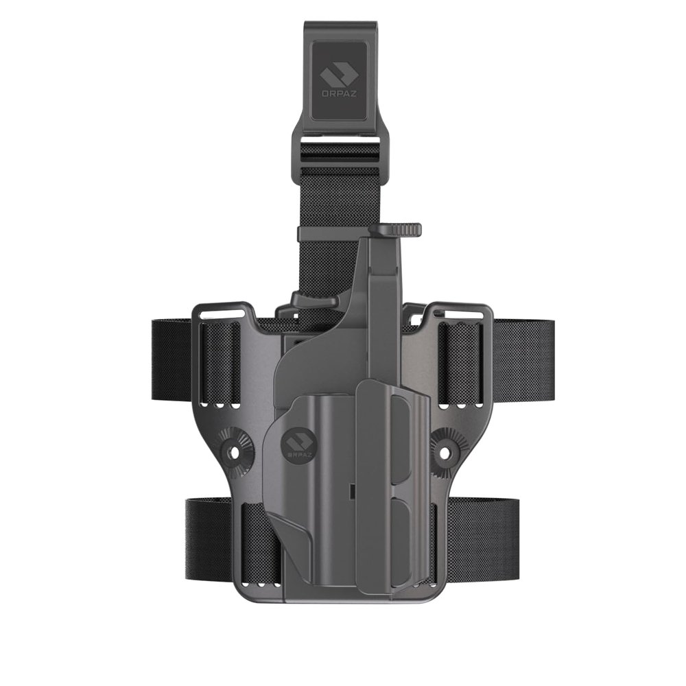 Orpaz T41 Adjustable and Modular CZ P07 Holster Compatible with OWB CZ P07 Holder with Light/Laser/Optics, Drop-Lege Attachment - Unisex - Will Secure Your Handgun with a Tactical Appearance