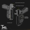Orpaz T41 Adjustable and Modular CZ P07 Holster Compatible with OWB CZ P07 Holder with Light/Laser/Optics, Low-Ride Attachment - Unisex - Will Secure Your Handgun with a Tactical Appearance view 2