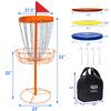 Disc Golf Basket with Discs | Portable Disc Golf Target with Heavy Duty 24-Chains Disc Golf Course Basket, Come with 6pcs Discs with Carry Bag - Multi Color Available. view 3