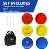 Disc Golf Basket with Discs | Portable Disc Golf Target with Heavy Duty 24-Chains Disc Golf Course Basket, Come with 6pcs Discs with Carry Bag - Multi Color Available. view 4