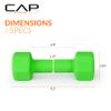 CAP Barbell Neoprene Dumbbell Weights, 8 lb Pair, Shamrock view 3