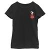 Girl's One Hundred and One Dalmatians Patch in the Pocket T-Shirt - Black - Medium view 1