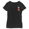 Girl's One Hundred and One Dalmatians Patch in the Pocket T-Shirt - Black - Medium view 2