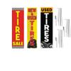 COBB PROMO Tire Sale New & Used Tires Advertising Rectangle Boomer Feather Flags Complete Kits with Three Flag Poles and Three Ground Spikes view 1