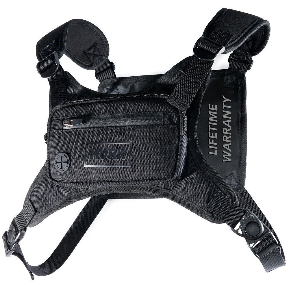 MVRK Water Resistant Running Vest Chest Pack, Phone Holder for Running, Lightweight Training Pack with Extra Storage & Reflective Detail