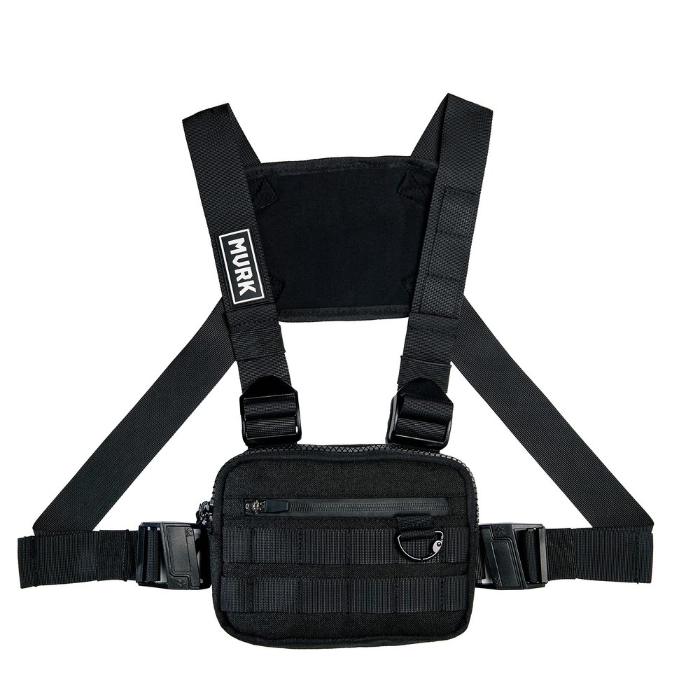 MVRK Water Resistant Chest Bag - Lightweight Tactical Chest Bag For Outdoor Training, Running Chest Pack For Men With Extra Storage