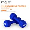 CAP Barbell Neoprene Dumbbell Weights, 12 lb Pair, Admiral Blue view 2