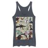 Disney Junior's Villains VILLIANOUS Tri-Blend Racerback Layering Tank, Navy Blue Heather, Small view 1