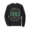 34 Year Old Bday Legend Since 1992 - Vintage 34th Birthday Sweatshirt view 1