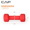 CAP Barbell Neoprene Dumbbell Weights, 4 lb Pair, Cranberry view 3