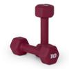 CAP Barbell Neoprene Dumbbell Weights, 10 lb Pair, Crimson view 1