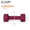 CAP Barbell Neoprene Dumbbell Weights, 10 lb Pair, Crimson view 3