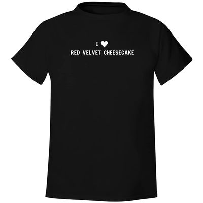 I Heart Love Red Velvet Cheesecake - Men's Soft & Comfortable T-Shirt, Black, XX-Large