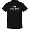 I Heart Love Maple Syrup - Men's Soft & Comfortable T-Shirt, Black, XX-Large view 1