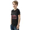1968 Red Camaro SS Muscle Car Youth Short Sleeve T-Shirt view 3