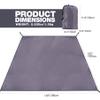 REDCAMP Waterproof Camping Tarp, 4 in 1 Multifunctional Tent Footprint for Camping, Hiking, Backpacking, Lightweight and Compact (150" X138") view 3
