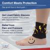 CRS Cross Ankle Gel Sleeves. One Pair of Premium Padded Skate Socks to Cushion and Protect Ankle, Foot and Leg for Figure Skating, Ice Hockey, Roller, Inline Skates. Riding or Ski Boots. (Black) view 2