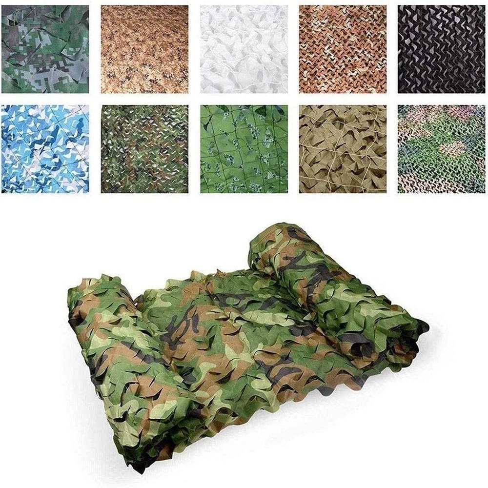 EIIDJFF Camo Netting Sun Shade Brown Hunting Sun Screen Nets Protective Netting