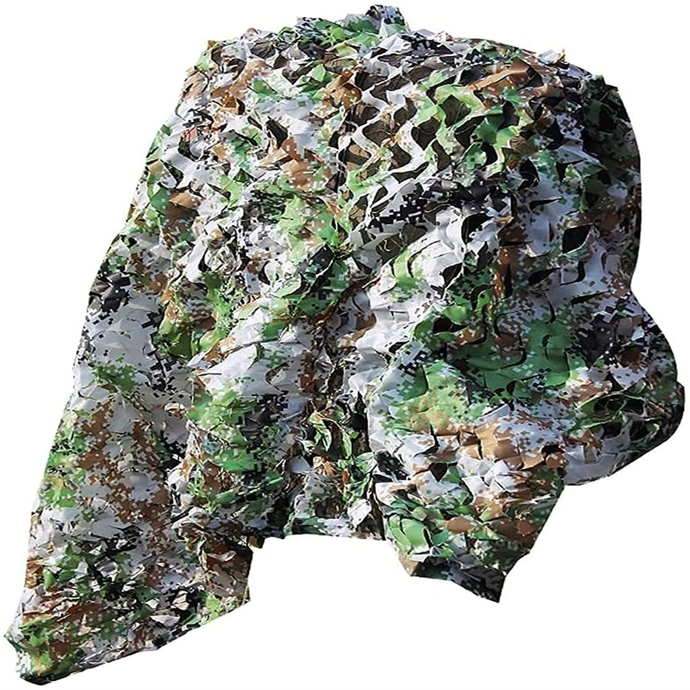 EIIDJFF Camo Netting Sun Shade Oxford Fabric Tear Resistant Durable Garden Plant Protection Party Activities Home Decor Children Bedroom Halloween Backdrop Tent (Size:5X8M)