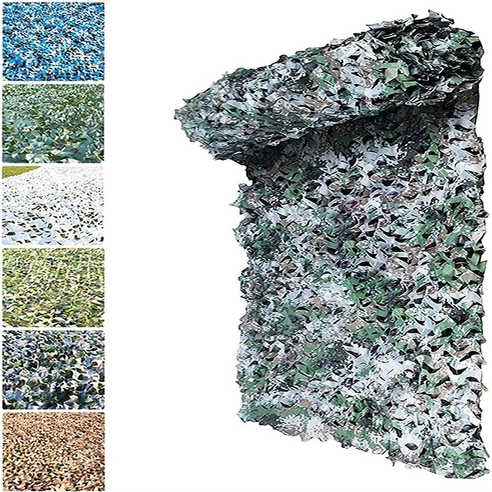 EIIDJFF Camo Netting Sun Shade Oxford Fabric Tear Resistant Durable Garden Plant Protection Party Activities Home Decor Children Bedroom Halloween Backdrop (Size:5X10M)
