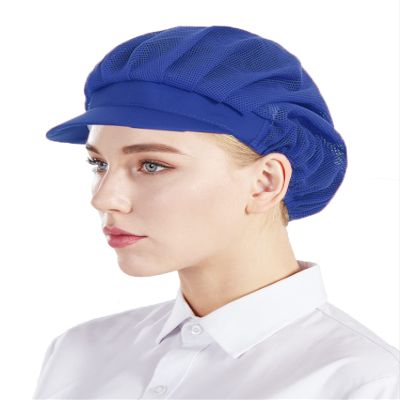 Nanxson 3pcs Chef Hat Kitchen Cooking Chef Cap Food Service Hair Nets CF9033 Bluefullnet