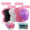 Knee Pads for Kids Kneepads and Elbow Pads Toddler Protective Gear Set Kids Elbow Pads and Knee Pads for Girls Boys with Wrist Guards 3 in 1 for Skating Cycling Bike Rollerblading Scooter view 2