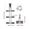 JLXJ Telescoping Boat Boarding Ladder, 3 Step Marine Boat Dive Ladder, Stable Swim Step Dual Vertical Telescopic Drop Ladder, Transom Mounting view 2