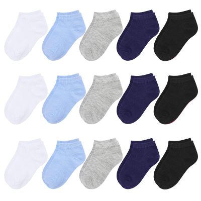 BOOPH Kids Socks for Boys Girls Low Cut Athletic Ankle Socks 6-8 Years Multi04
