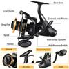 Sougayilang Bait Feeder Spinning Reels,33Lbs Drag Carp Fishing Reel Front and Rear Drag System, Freshwater Fishing Reel for Live Liner Bait Fishing for Catfish Fishing view 2