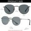 NIDOVIX Kids Polarized Sunglasses Classic Metal Frame for Baby Boys Girls Age 0-4 100% UV Protection (Gunmetal/Grey) view 3