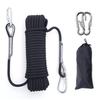 Climbing Rope 10MM Diameter 10M(32ft) 20M(64ft) Static Rock Climbing Rope,Tree Climbing Rappelling Rope,Escape Nylon Rope,Ice Climbing Equipment Outdoor Fire Rescue Parachute Rope with 2 Steel Hooks view 1