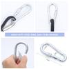 Climbing Rope 10MM Diameter 10M(32ft) 20M(64ft) Static Rock Climbing Rope,Tree Climbing Rappelling Rope,Escape Nylon Rope,Ice Climbing Equipment Outdoor Fire Rescue Parachute Rope with 2 Steel Hooks view 3