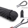 Climbing Rope 10MM Diameter 10M(32ft) 20M(64ft) Static Rock Climbing Rope,Tree Climbing Rappelling Rope,Escape Nylon Rope,Ice Climbing Equipment Outdoor Fire Rescue Parachute Rope with 2 Steel Hooks view 4