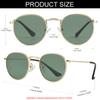 NIDOVIX Kids Polarized Sunglasses Classic Metal Frame for Baby Boys Girls Age 0-4 100% UV Protection (Gold/G15) view 3