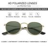 NIDOVIX Kids Polarized Sunglasses Classic Metal Frame for Baby Boys Girls Age 0-4 100% UV Protection (Gold/G15) view 4