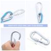 Climbing Rope 10MM Diameter 10M(32ft) 20M(64ft) Outdoor Static Rock Climbing Rope,Tree Climbing Rappelling Rope,Escape Nylon Rope,Ice Climbing Equipment Fire Rescue Parachute Rope with 2 Steel Hooks view 3